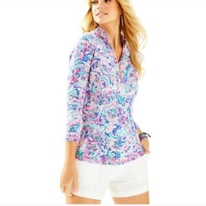 Lilly Pulitzer La Playa Luxletic Zip Pullover